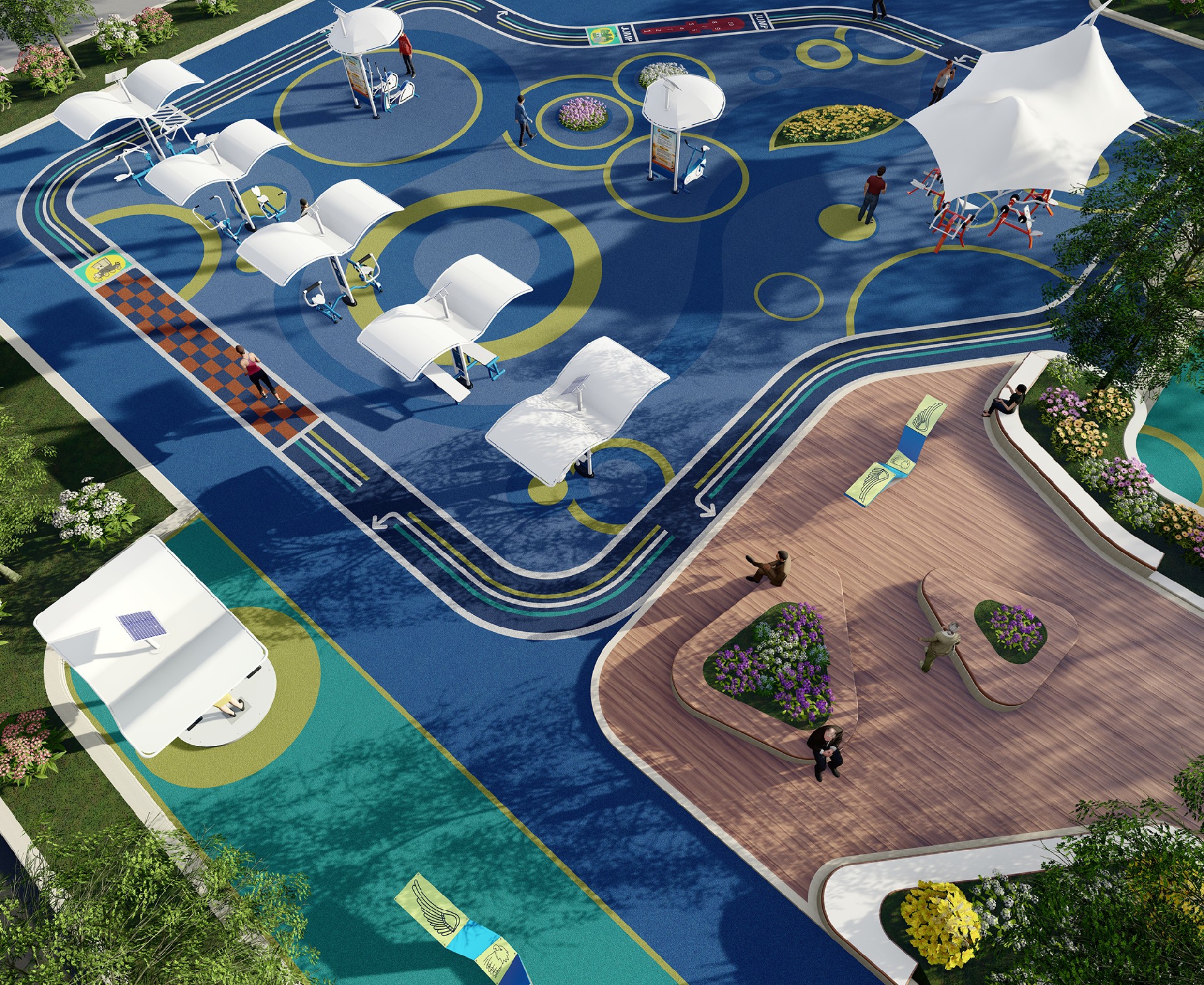 体育公园配置方案1(图2) 体育公园配置方案1(图2)